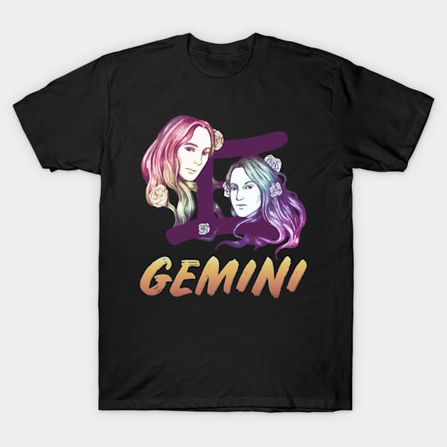Gemini horoscope T-Shirt by BeDesignerWorld